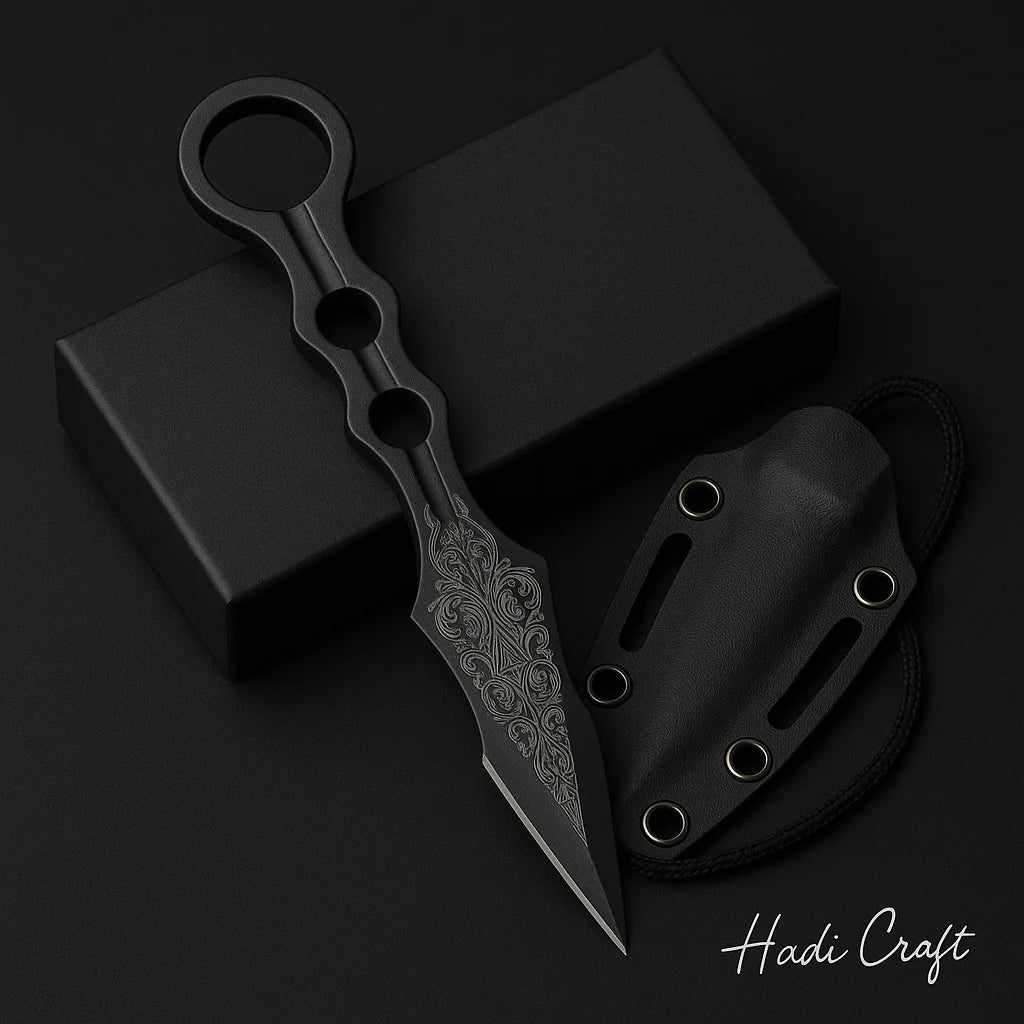 Custom Engraved Tactical Throwing Knife – Precision Fixed Blade Dagger with Personalized Engraving