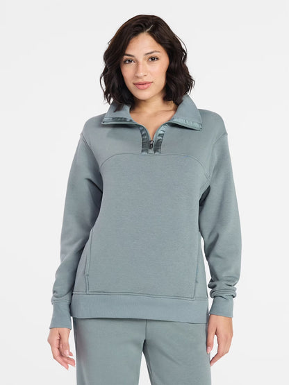 Women'S and Women'S plus Fleece Quarter Zip Pullover, Sizes XS-4X